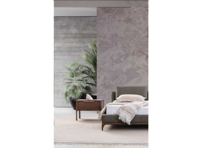 Ensemble de chambre à coucher en bois brun Tables de chevet Table de chevet moderne Meubles en bois massif